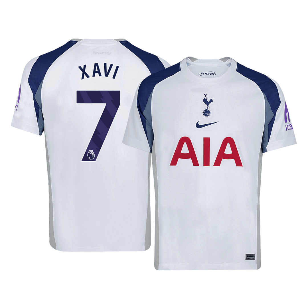 XAVI #7 Tottenham Hotspur Home Soccer Jersey 2025/26 White