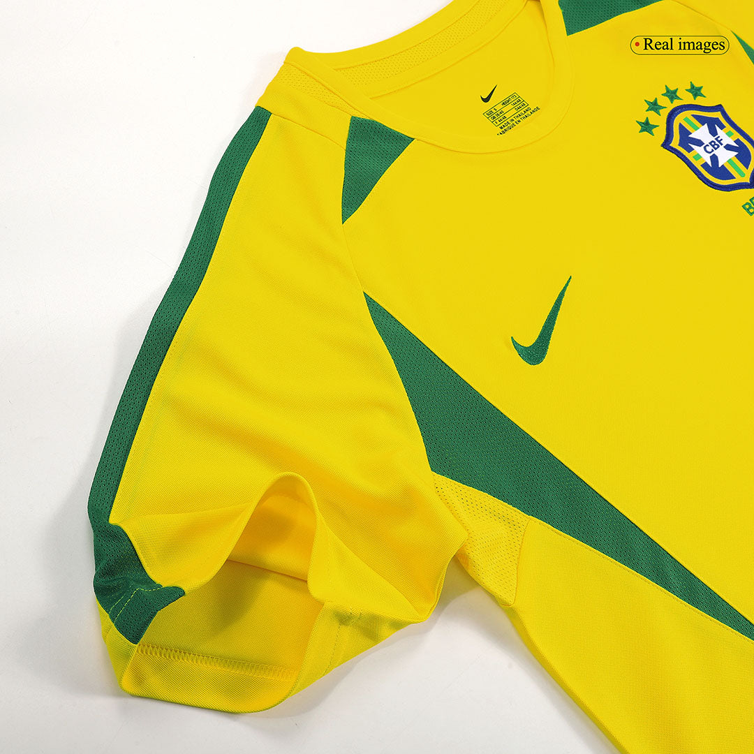 Retro RONALDINHO #11 2002/03 Brazil Home Soccer Jersey