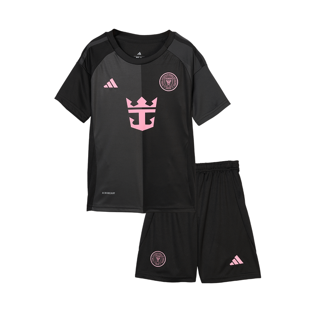 Kid's Inter Miami CF Away Soccer Jersey Kit(Jersey+Shorts) 2025