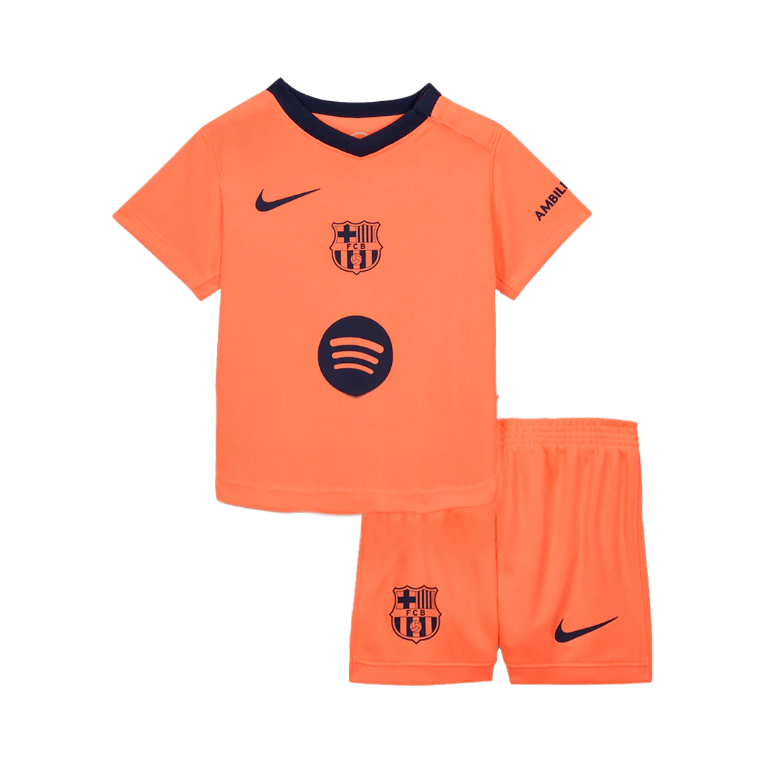 Kid's Barcelona Third Away Soccer Jersey Kit(Jersey+Shorts) 2025/26