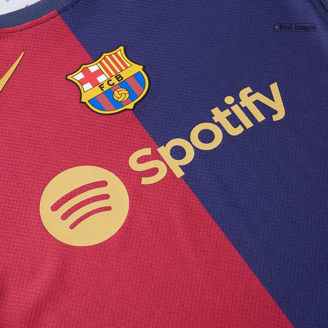 Kid's Barcelona Home Soccer Jersey Kit(Jersey+Shorts) 2024/25 Red&Blue