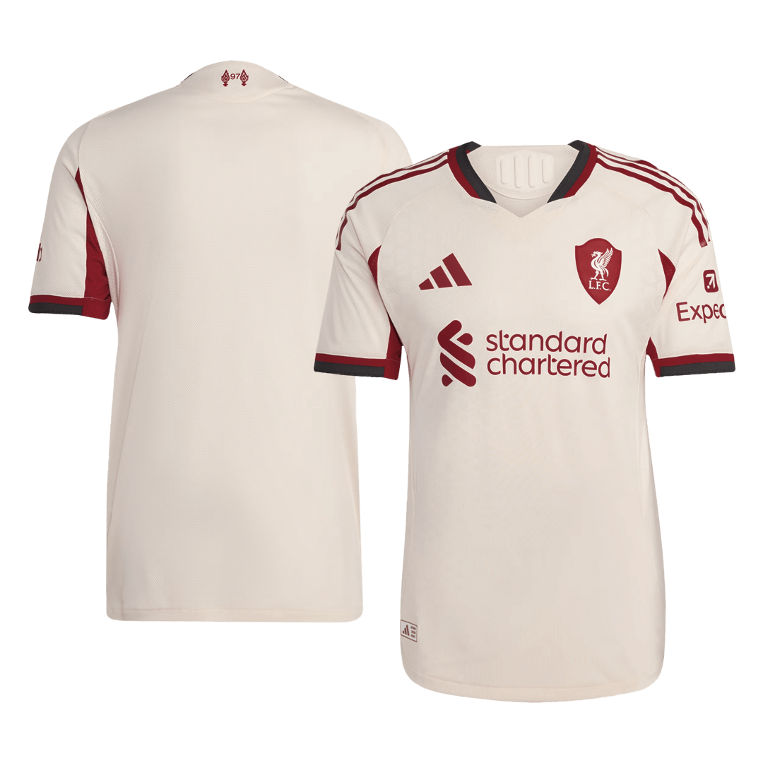 Authentic Liverpool Away Soccer Jersey 25/26 White