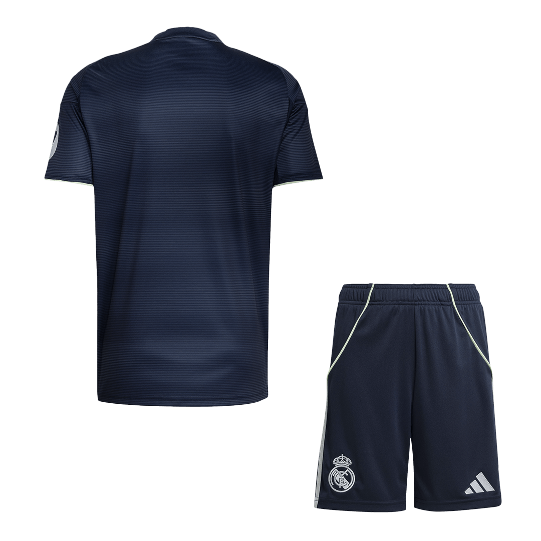 Real Madrid Away Soccer Jersey Kit(Jersey+Shorts) 2025/26 Navy