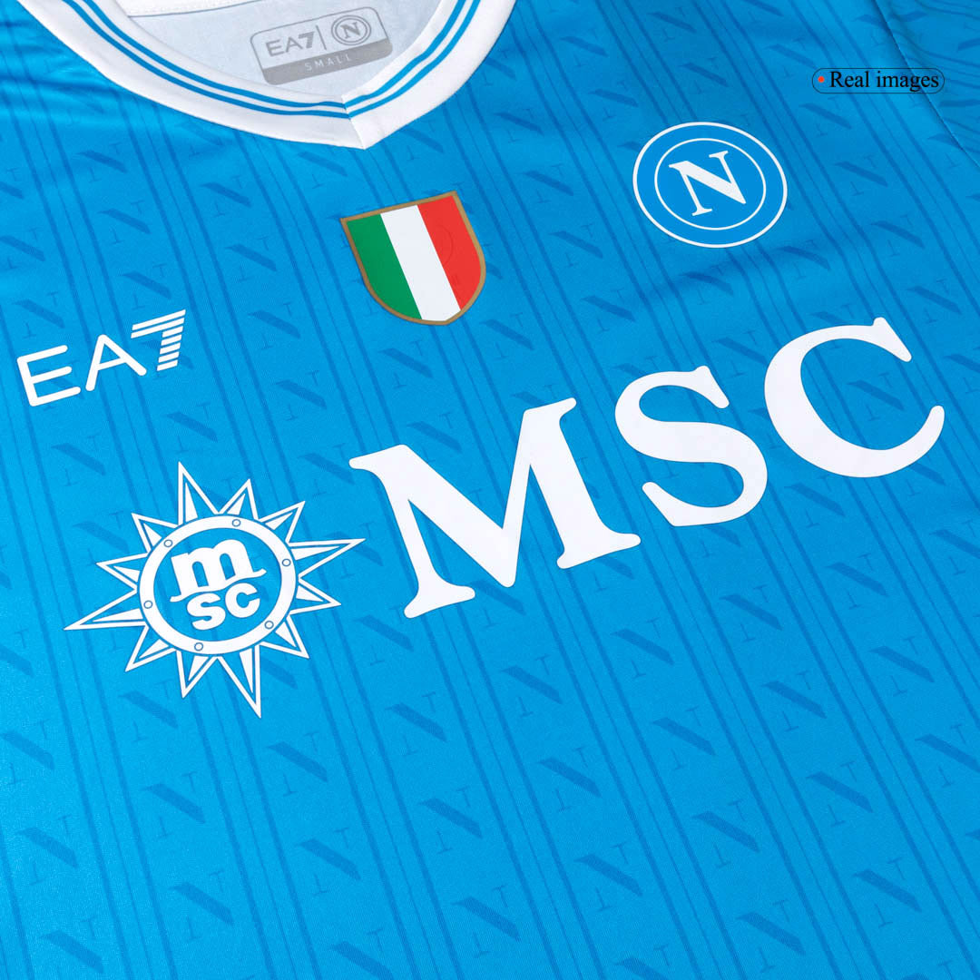 DE BRUYNE #11 Napoli Home Soccer Jersey 2025/26 Blue