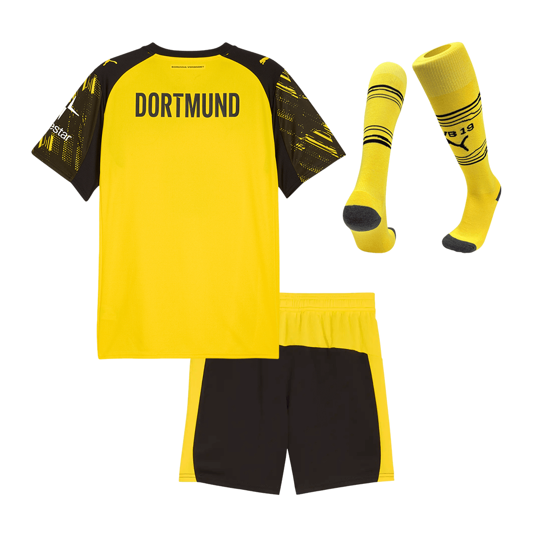 Kid's Borussia Dortmund Home Soccer Jersey Kit(Jersey+Shorts+Socks) 2025/26