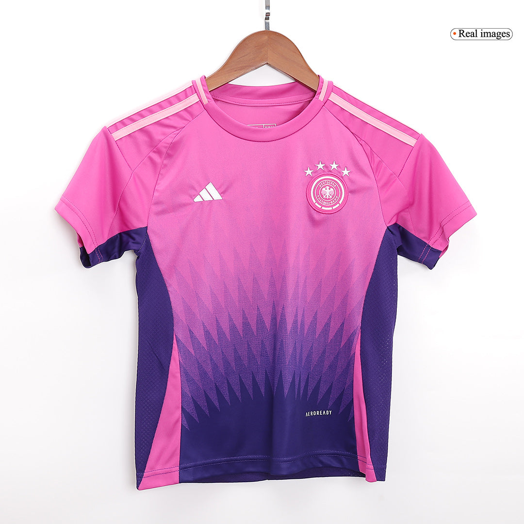 Kid's Germany Away Soccer Jersey Kit(Jersey+Shorts+Socks) Euro 2024