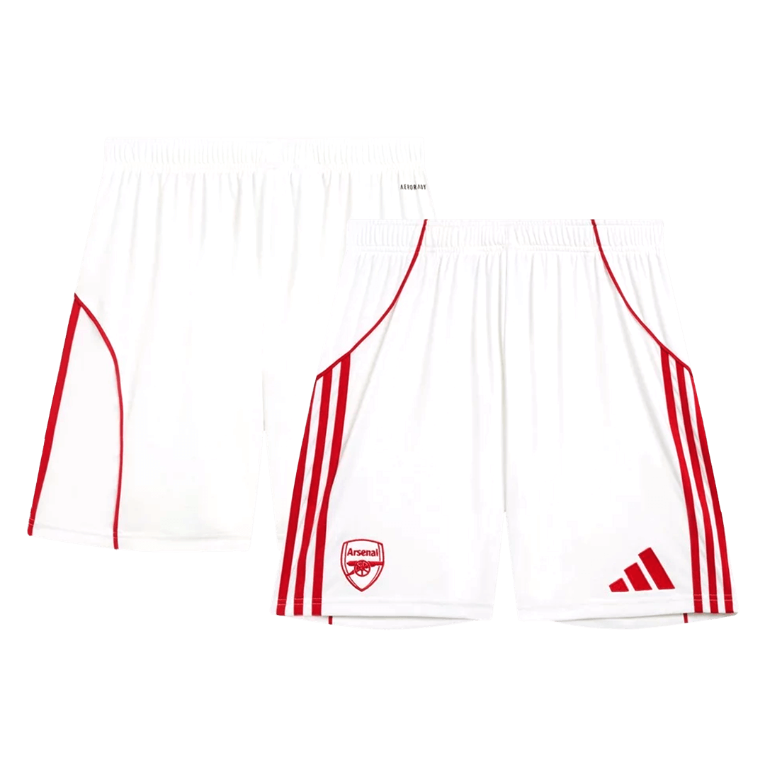 Arsenal Home Soccer Shorts 25/26 White