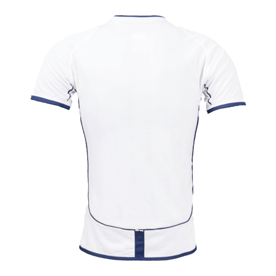 2002 England Home White Retro Jerseys Shirt