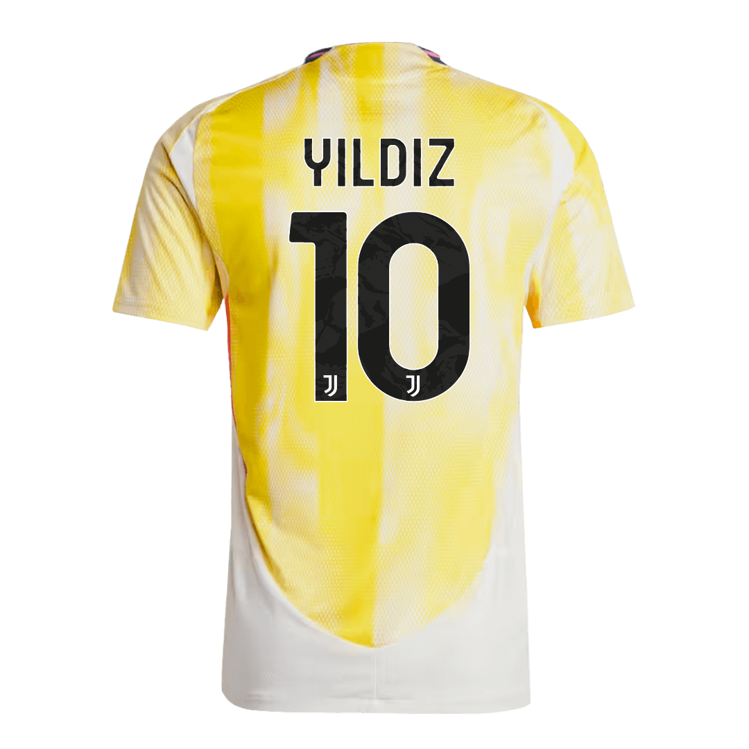 Authentic YILDIZ #10 Juventus Away Soccer Jersey 2024/25 - Save The Children Sponsor