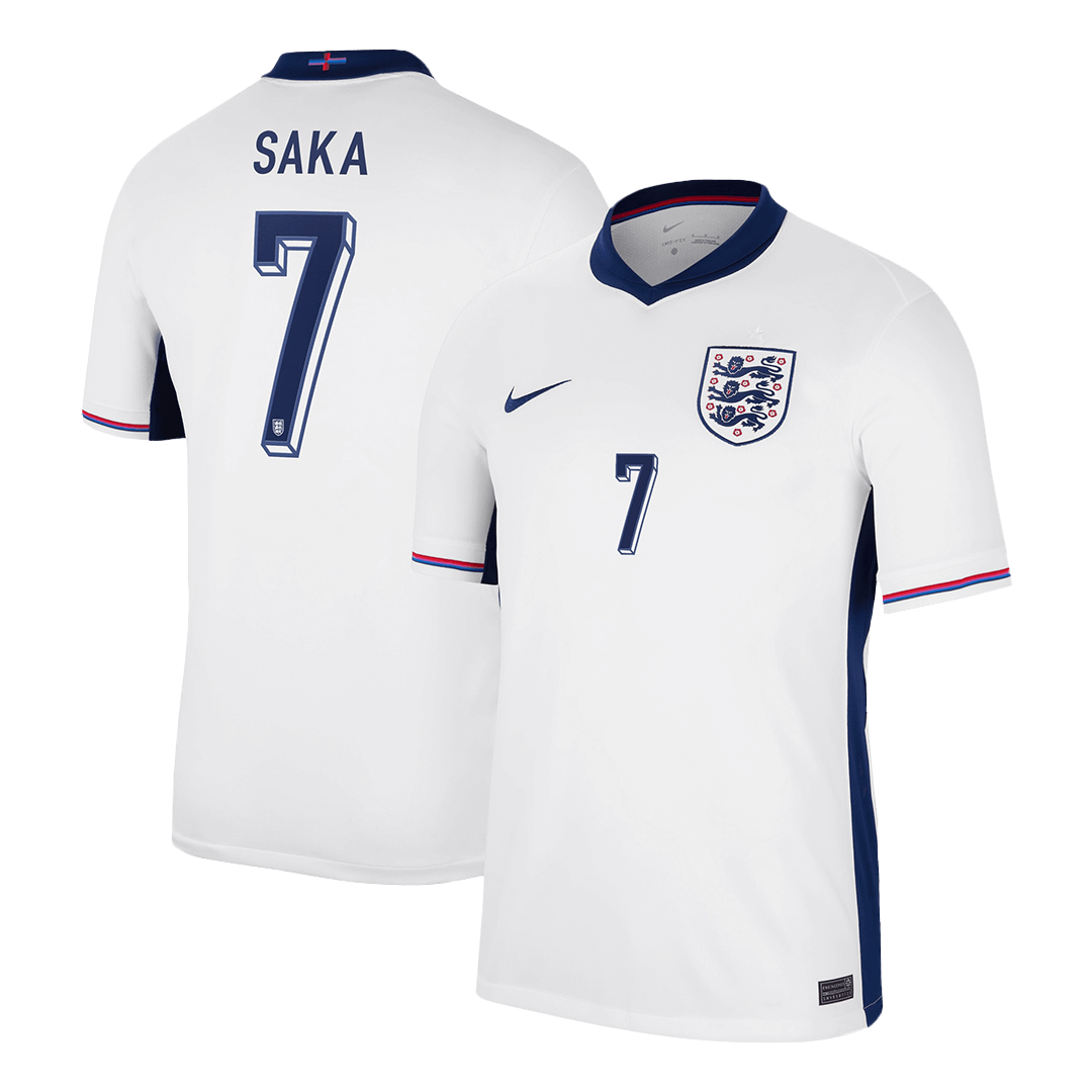SAKA #7 England Home Soccer Jersey Euro 2024