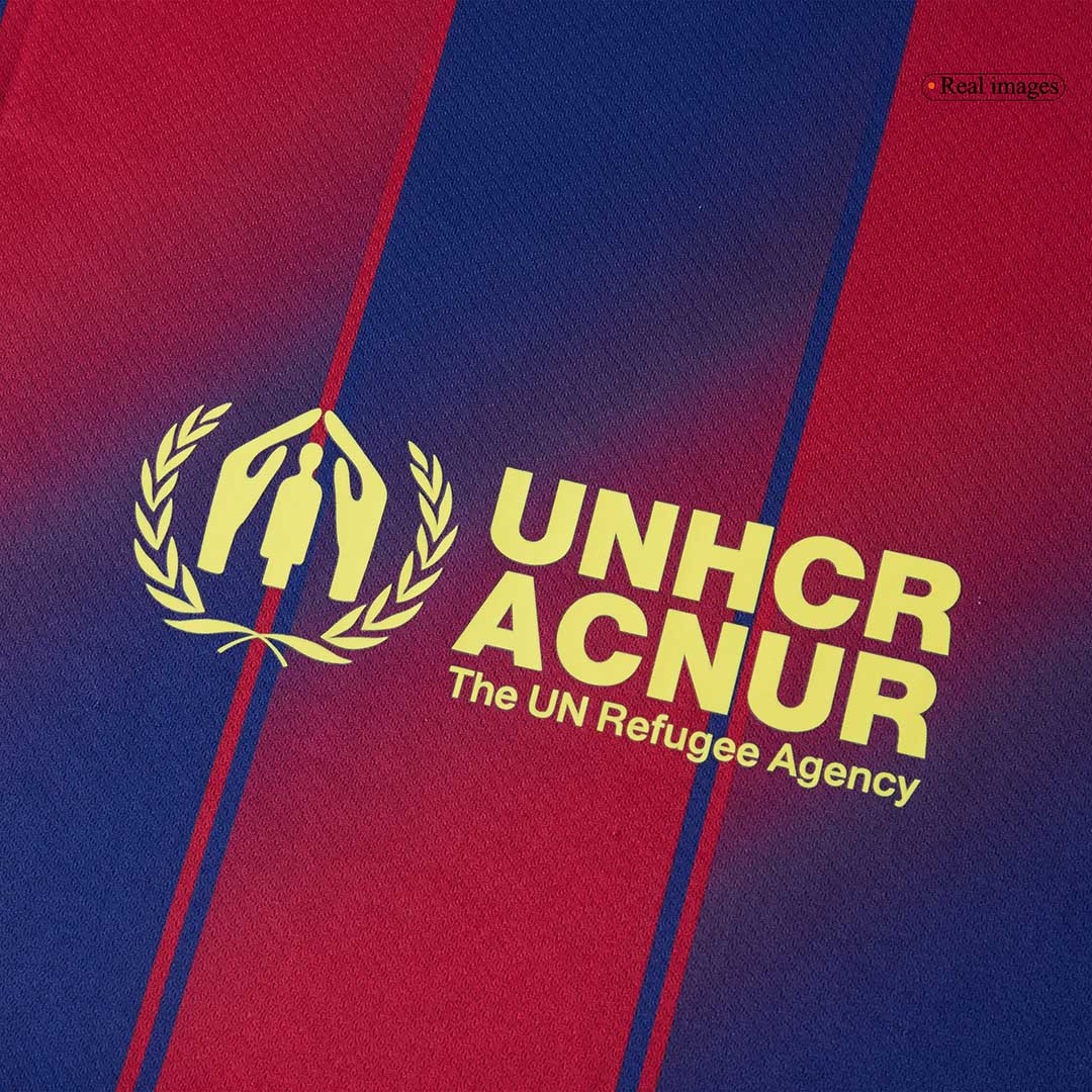F.DE JONG #21 Barcelona Home Soccer Jersey 2025/26 Red&Blue - UCL