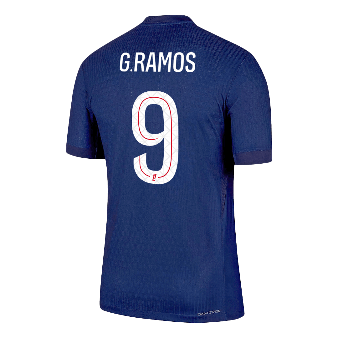 Authentic G.RAMOS #9 PSG Home Soccer Jersey 2025/26