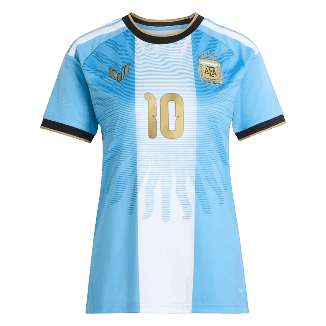 Messi #10 Women's Argentina x Messi Farewell Anniversary Soccer Jersey 2026 Blue&White