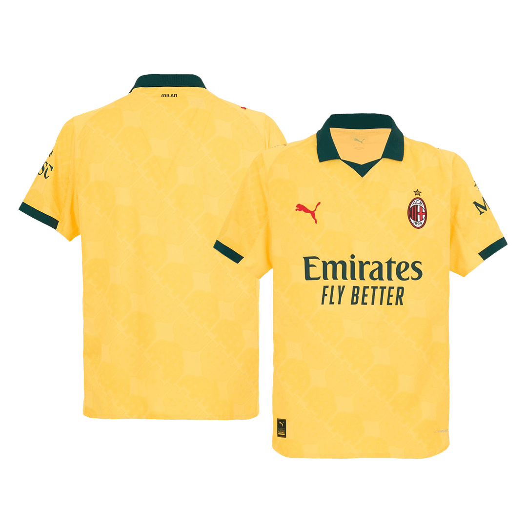 Authentic AC Milan Third Away Soccer Jersey 2025/26 Yellow
