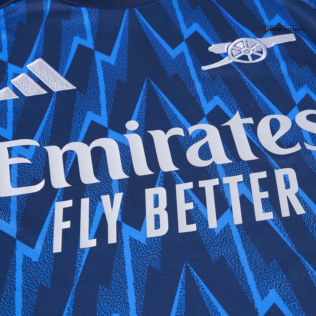 Arsenal Away Soccer Jersey Kit(Jersey+Shorts) 2025/26 Blue