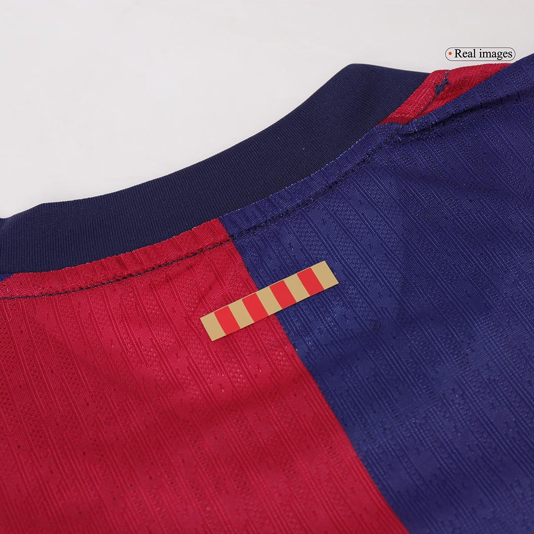 RAPHINHA #11 Authentic Barcelona Home Soccer Jersey 2024/25 Red&Blue - UCL