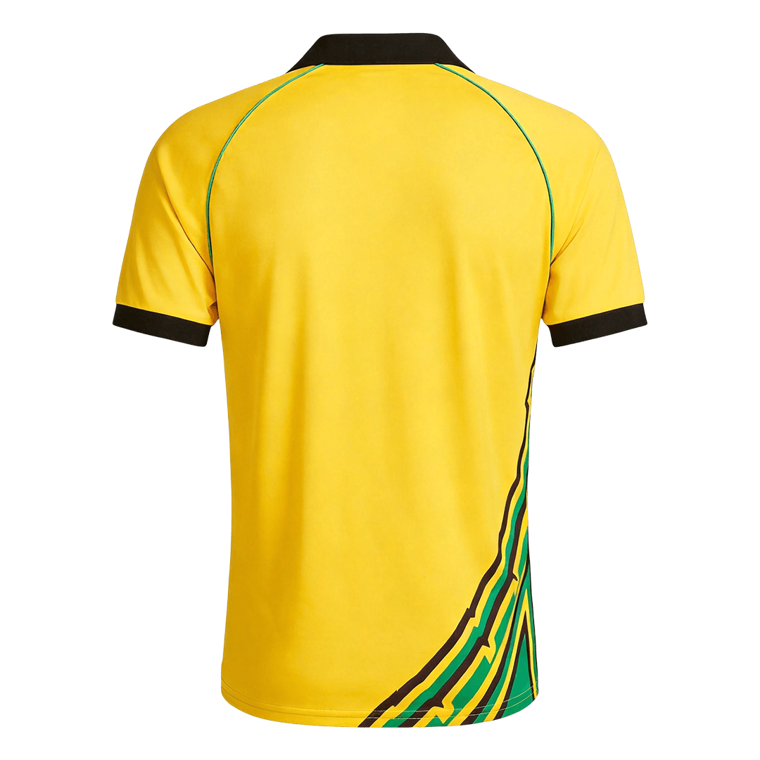 Men Retro Fan Version Jamaica Home Soccer Jersey 1998 Yellow