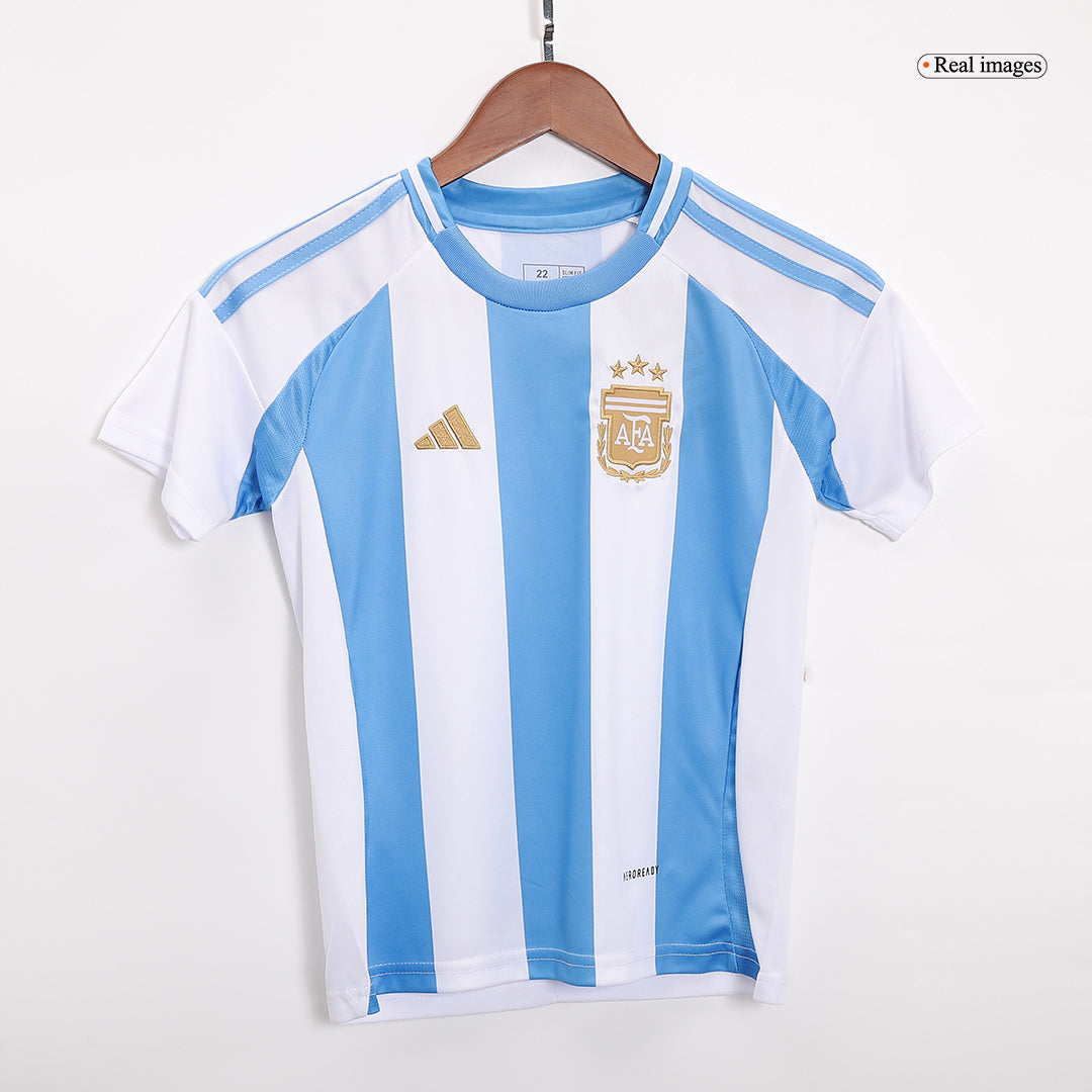 Kid's Argentina Home Soccer Jersey Kit(Jersey+Shorts+Socks) 2024