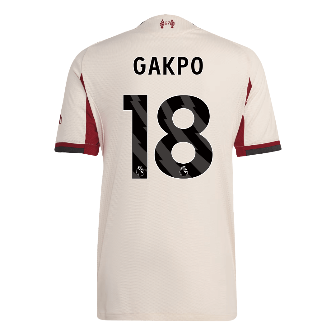 Authentic GAKPO #18 Liverpool Away Soccer Jersey 2025/26