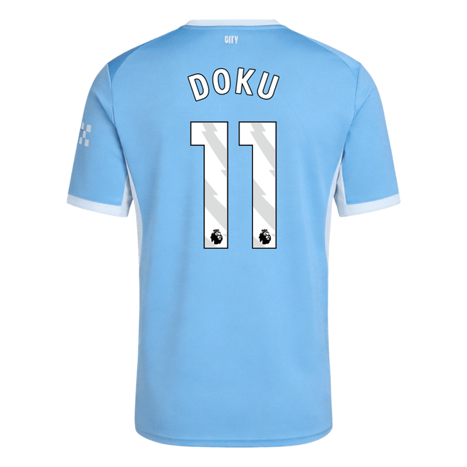 DOKU #11 Manchester City Home Soccer Jersey 26/27 Blue