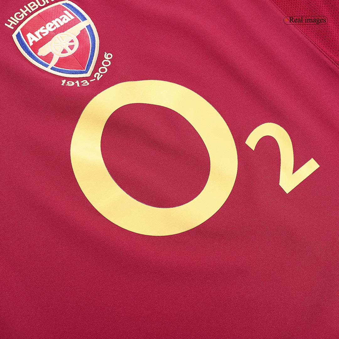 Retro BERGKAMP #10 2005/06 Arsenal Home Soccer Jersey