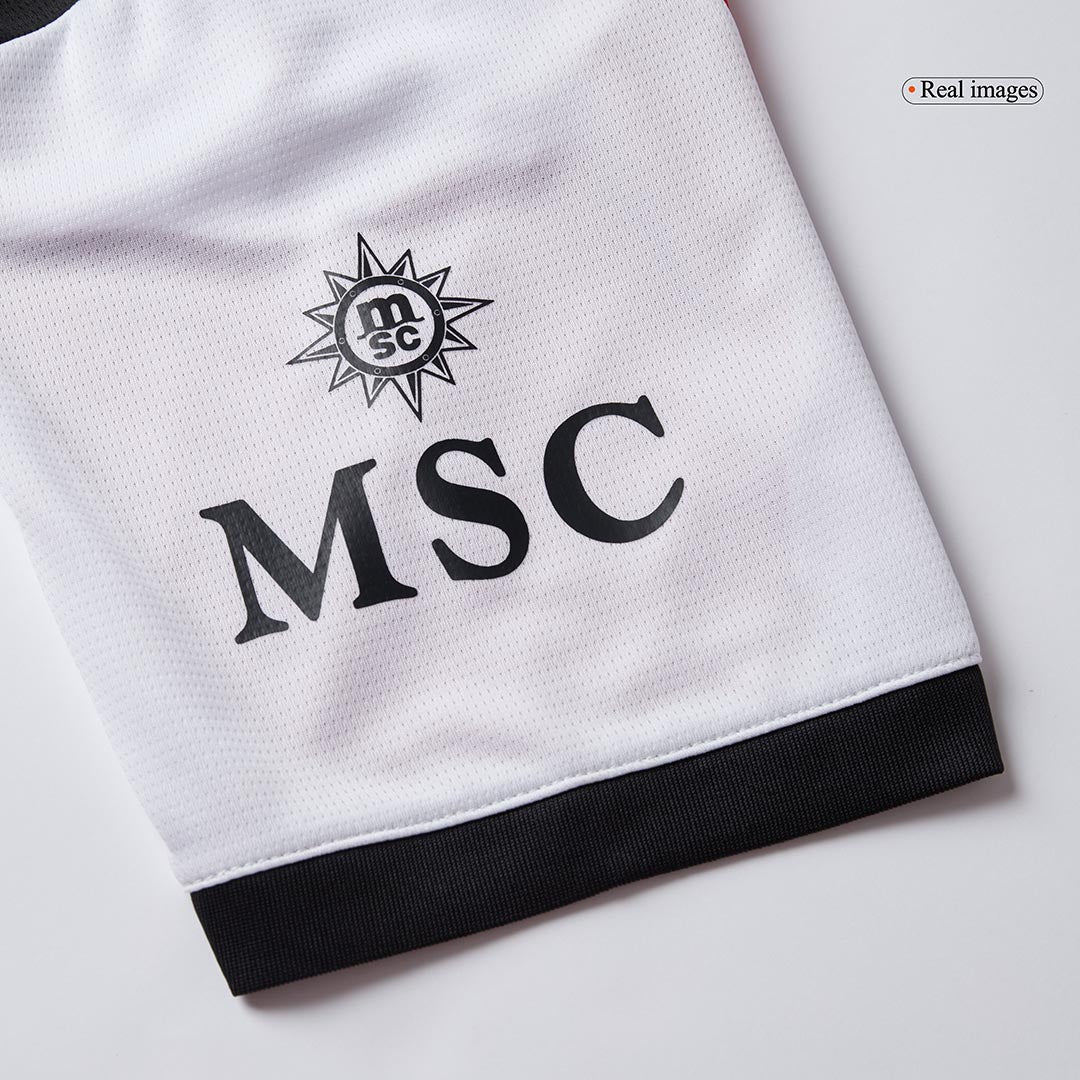 AC Milan Away Soccer Jersey Kit(Jersey+Shorts) 2025/26 White