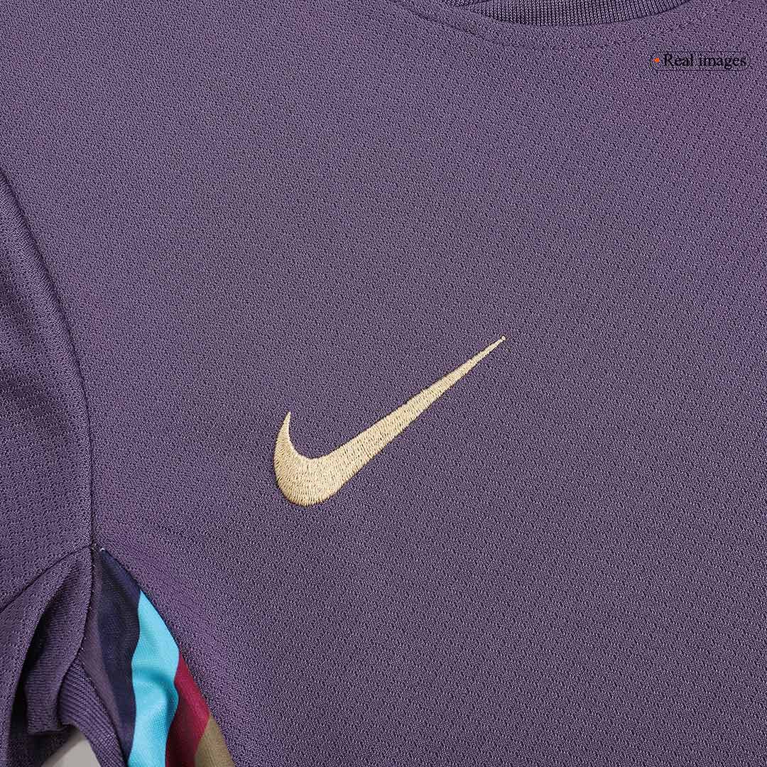 Kid's England Away Soccer Jersey Kit(Jersey+Shorts) Euro 2024