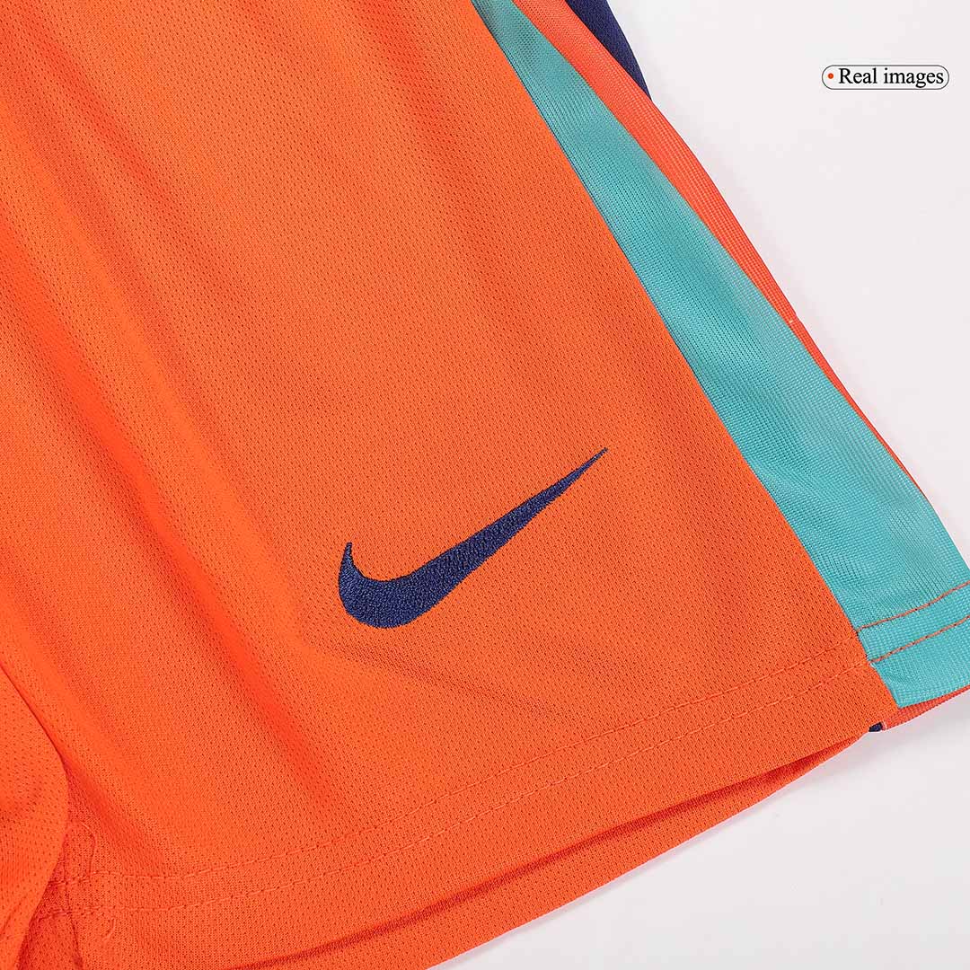 Kid's Netherlands Home Soccer Jersey Kit(Jersey+Shorts) Euro 2024