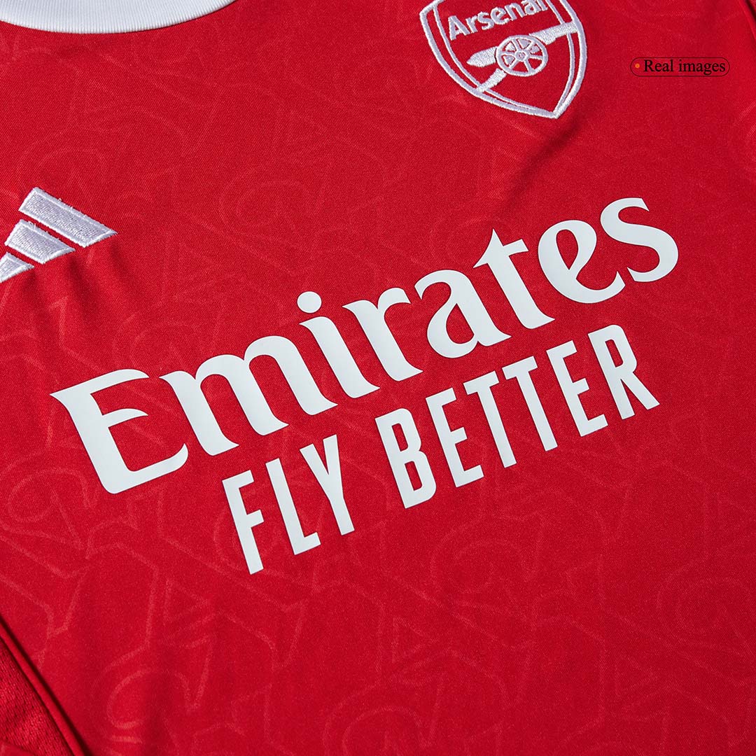 Kid's Arsenal Home Soccer Jersey Kit(Jersey+Shorts+Socks) 2025/26 Red