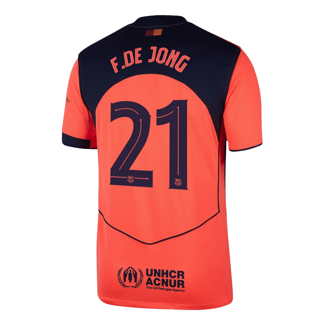 F.DE JONG #21 Barcelona Third Away Soccer Jersey 2025/26—UCL