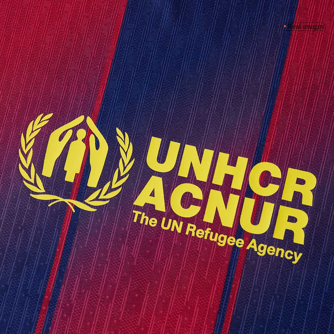 Authentic CUBARSÍ #2 Barcelona Home Soccer Jersey 2025/26 Red&Blue - UCL