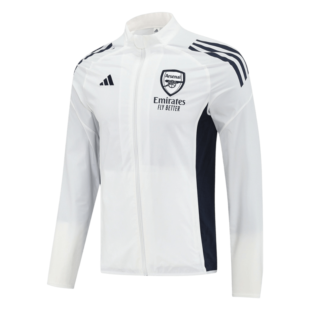 25/26 Arsenal Windbreaker Jacket White