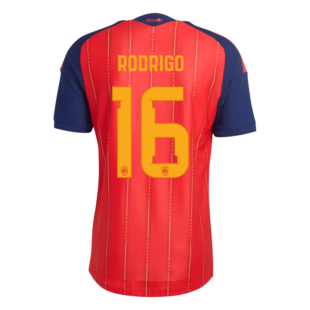 Authentic RODRIGO #16 Spain Home Soccer Jersey 2026