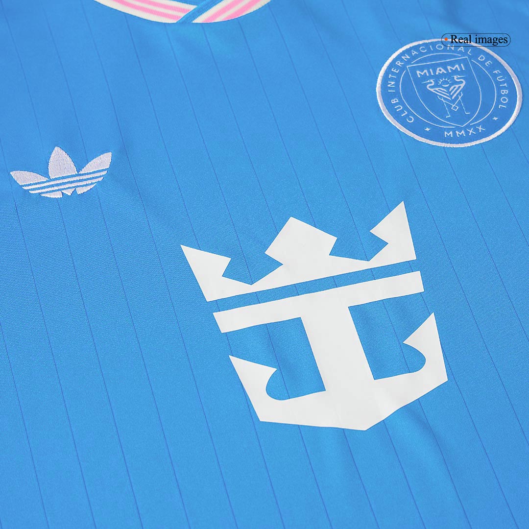 Inter Miami Third away Soccer Jersey Kit(Jersey+Shorts) 2025 Blue