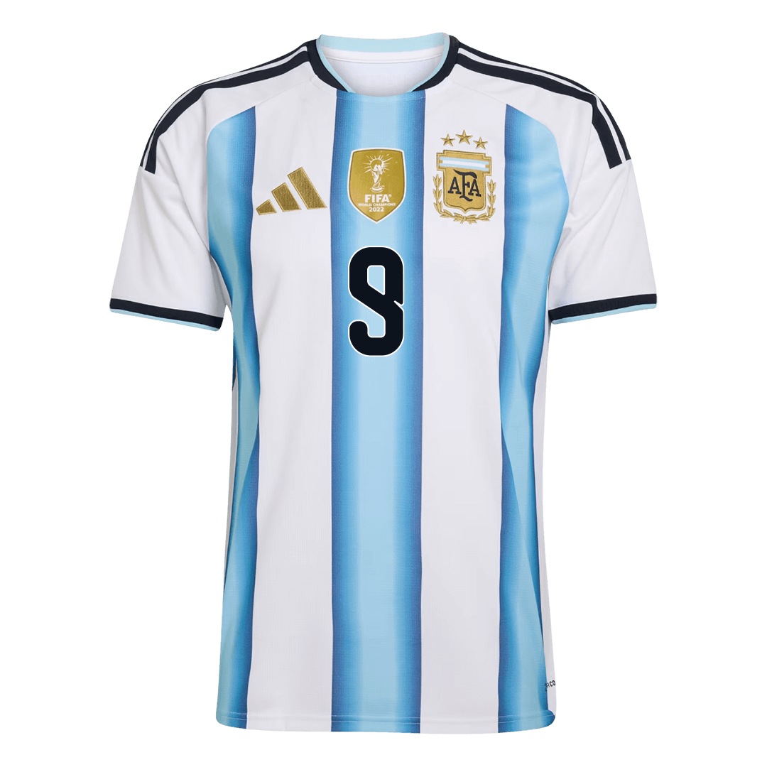 J.ÁLVAREZ #9 Argentina Home Soccer Jersey 2026