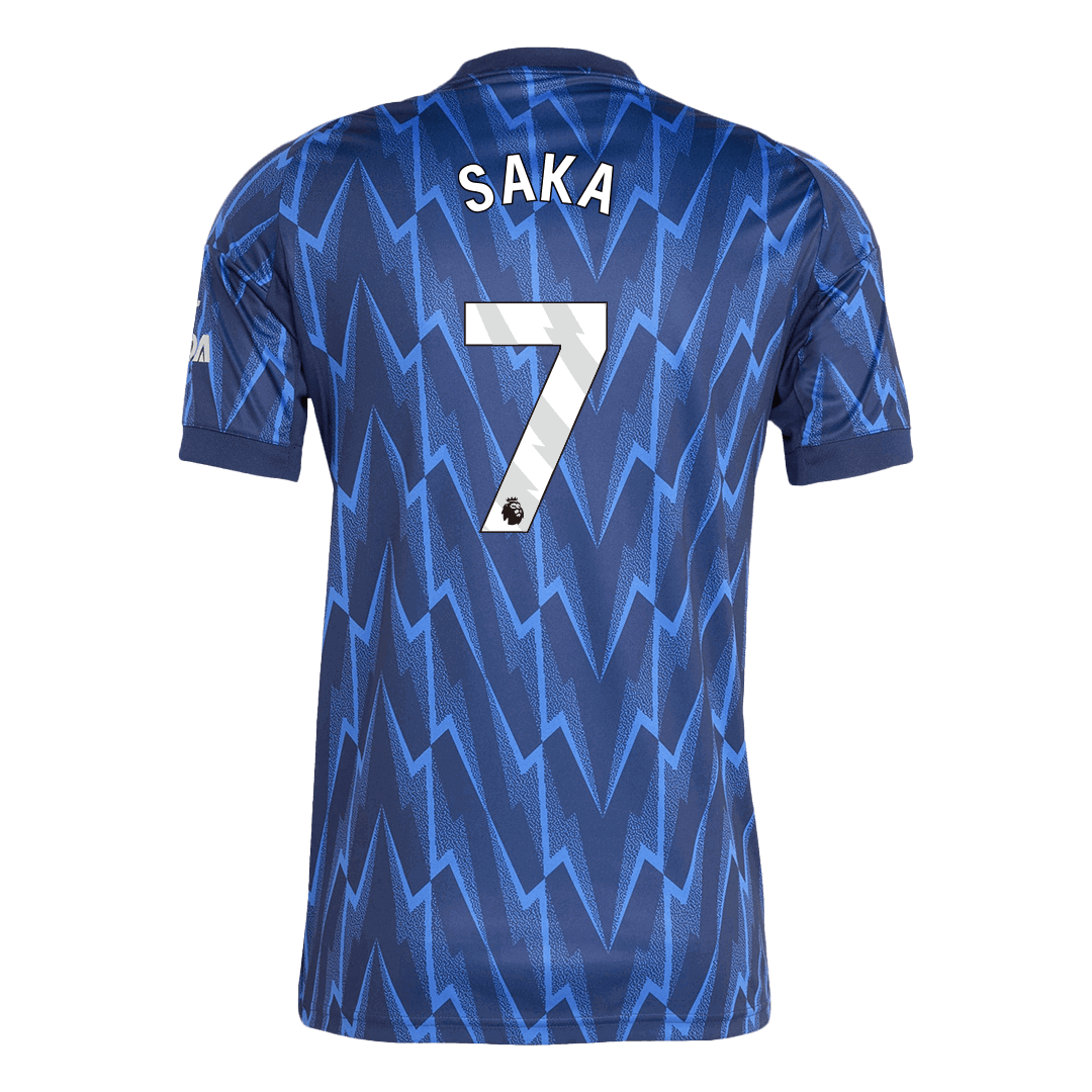 SAKA #7 Arsenal Away Soccer Jersey 2025/26 Blue