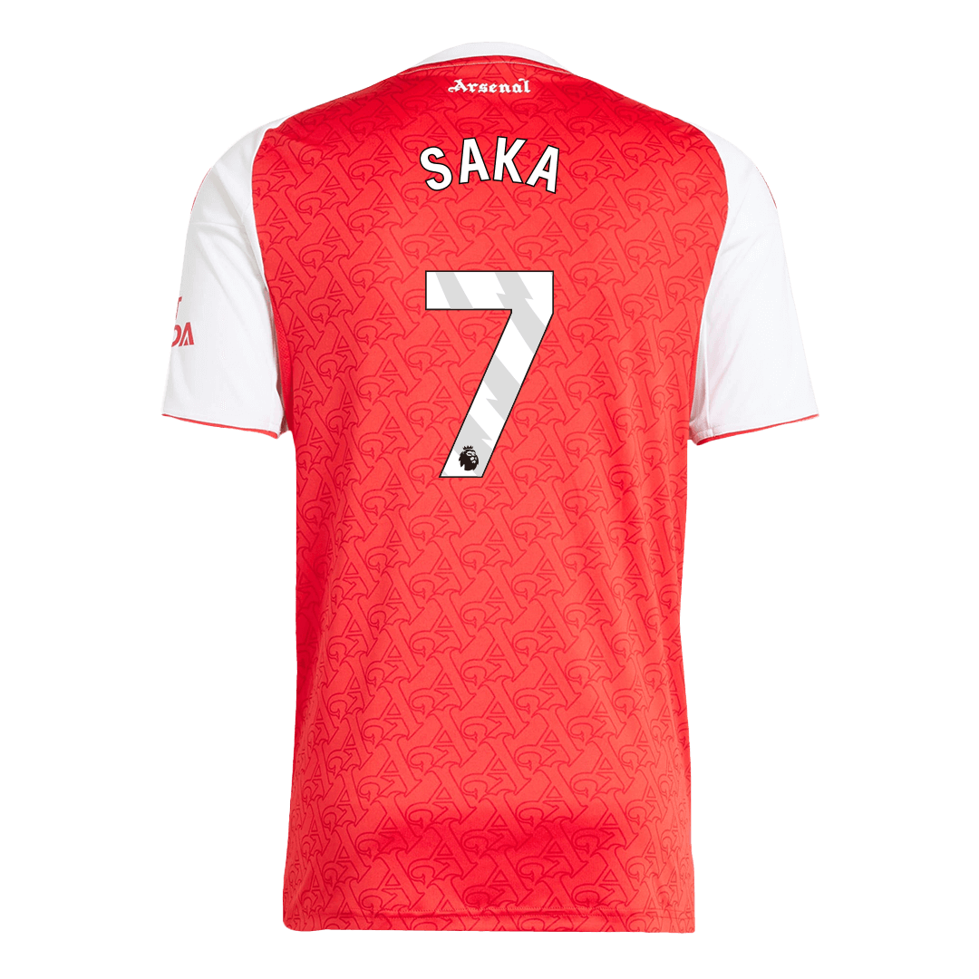 SAKA #7 Arsenal Home Soccer Jersey 2025/26 Red