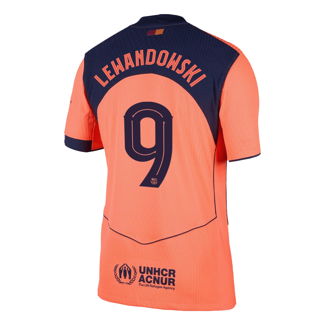 Authentic LEWANDOWSKI #9 Barcelona Third Away Soccer Jersey 2025/26