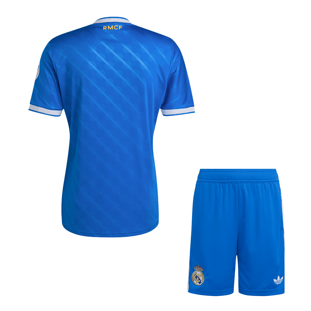 Real Madrid Third Away Soccer Jersey Kit(Jersey+Shorts) 2025/26 Blue