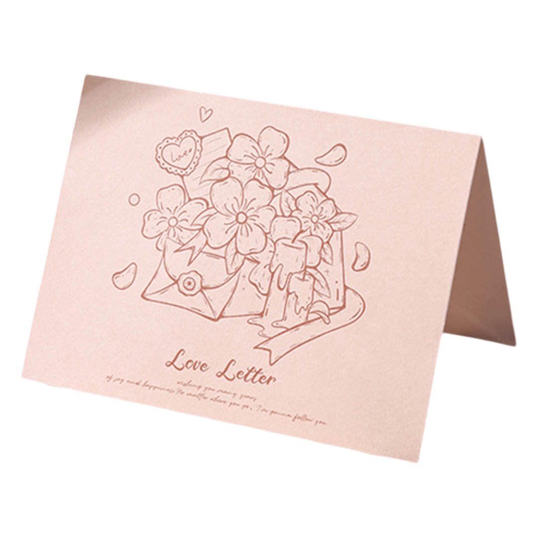 Custom Flowers Love Letter Anniversary Card Orange football shirt 2025/26