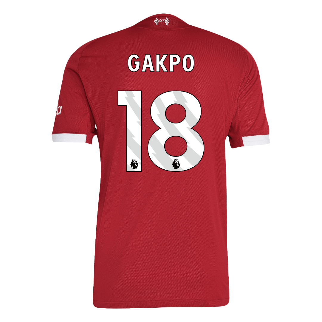Authentic GAKPO #18 Liverpool Home Soccer Jersey 2025/26