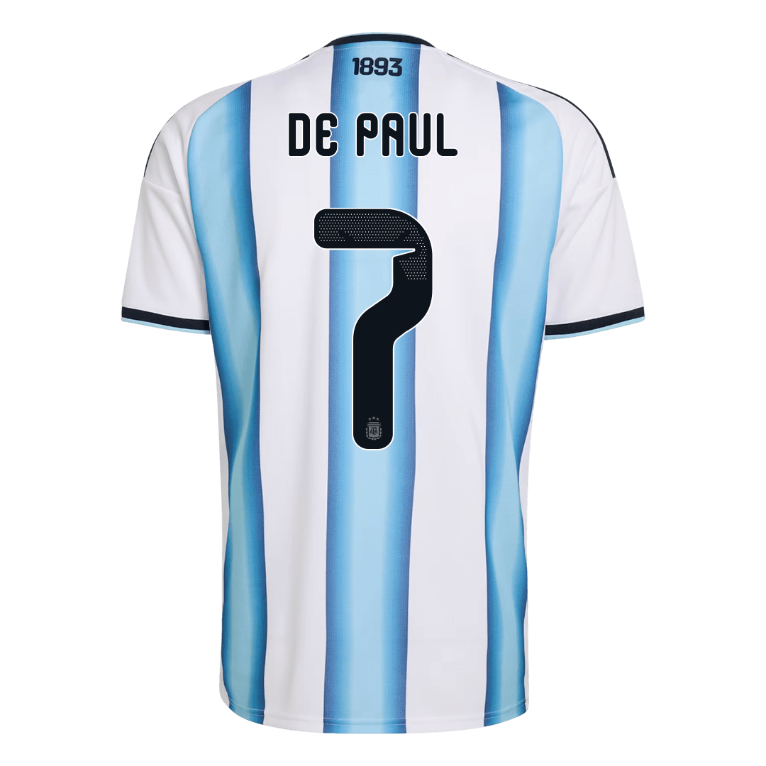 DE PAUL #7 Argentina Home Football Shirt World Cup 2026 Blue&White