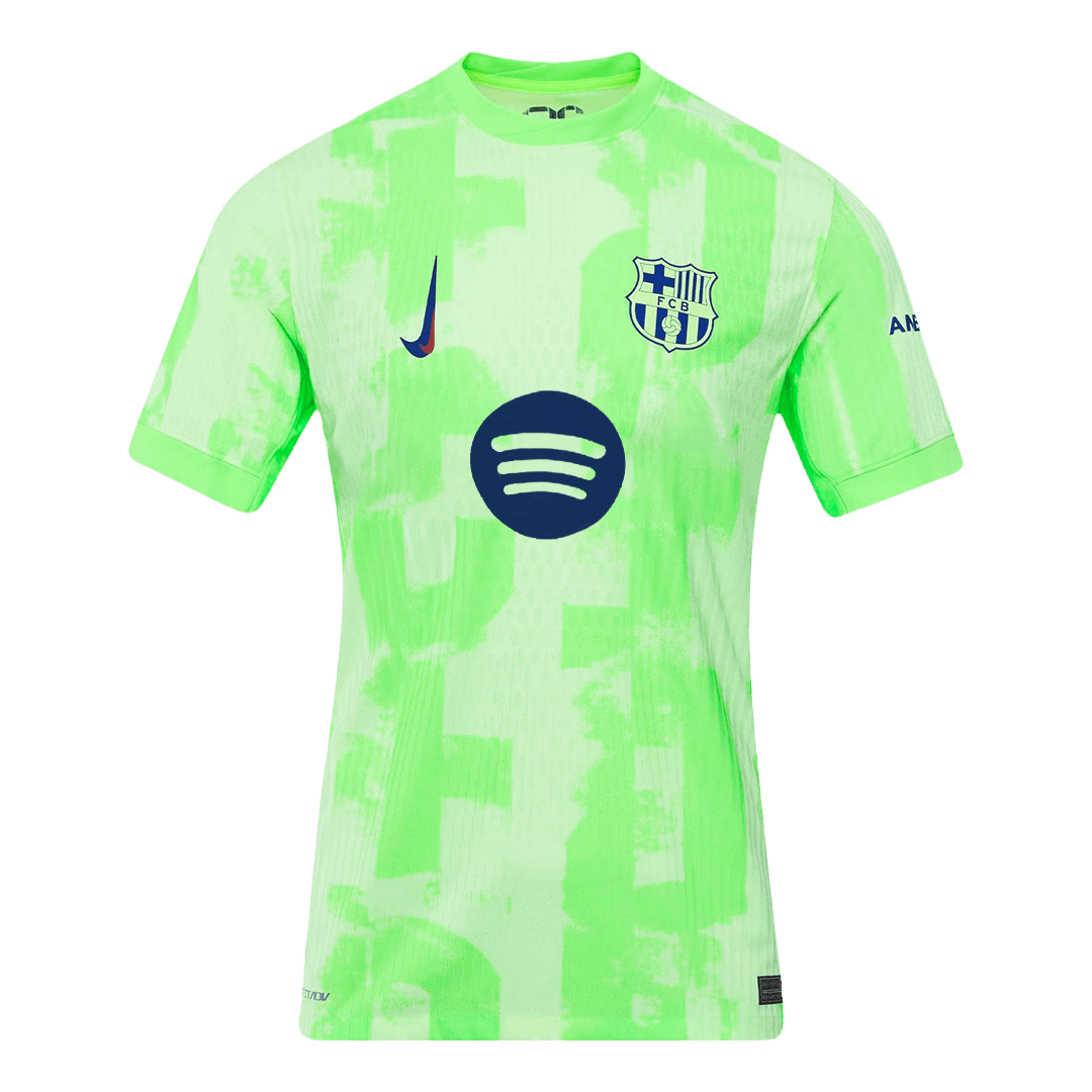 Authentic LAMINE YAMAL #19 Barcelona Third Away Soccer Jersey 2024/25 - UCL£¨Spotify Logo Without Text£©