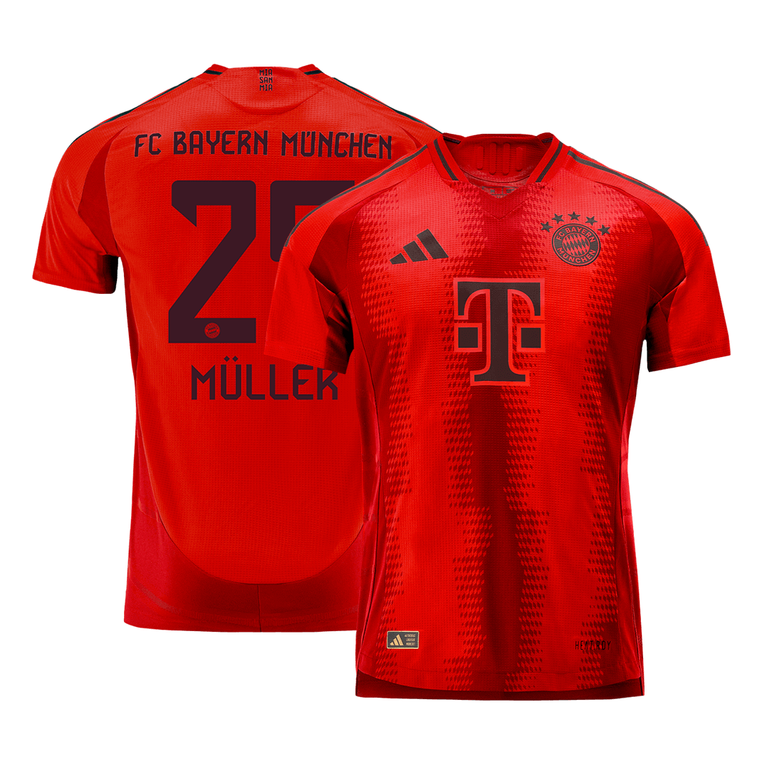 Authentic MÜLLER #25 Bayern Munich Home Soccer Jersey 2024/25