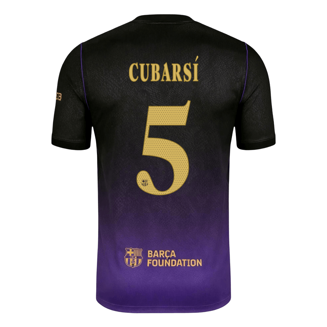 CUBARSÍ #5 Barcelona x Kobe Bryant Away Soccer Jersey 2026/27 Black/Purple- UCL