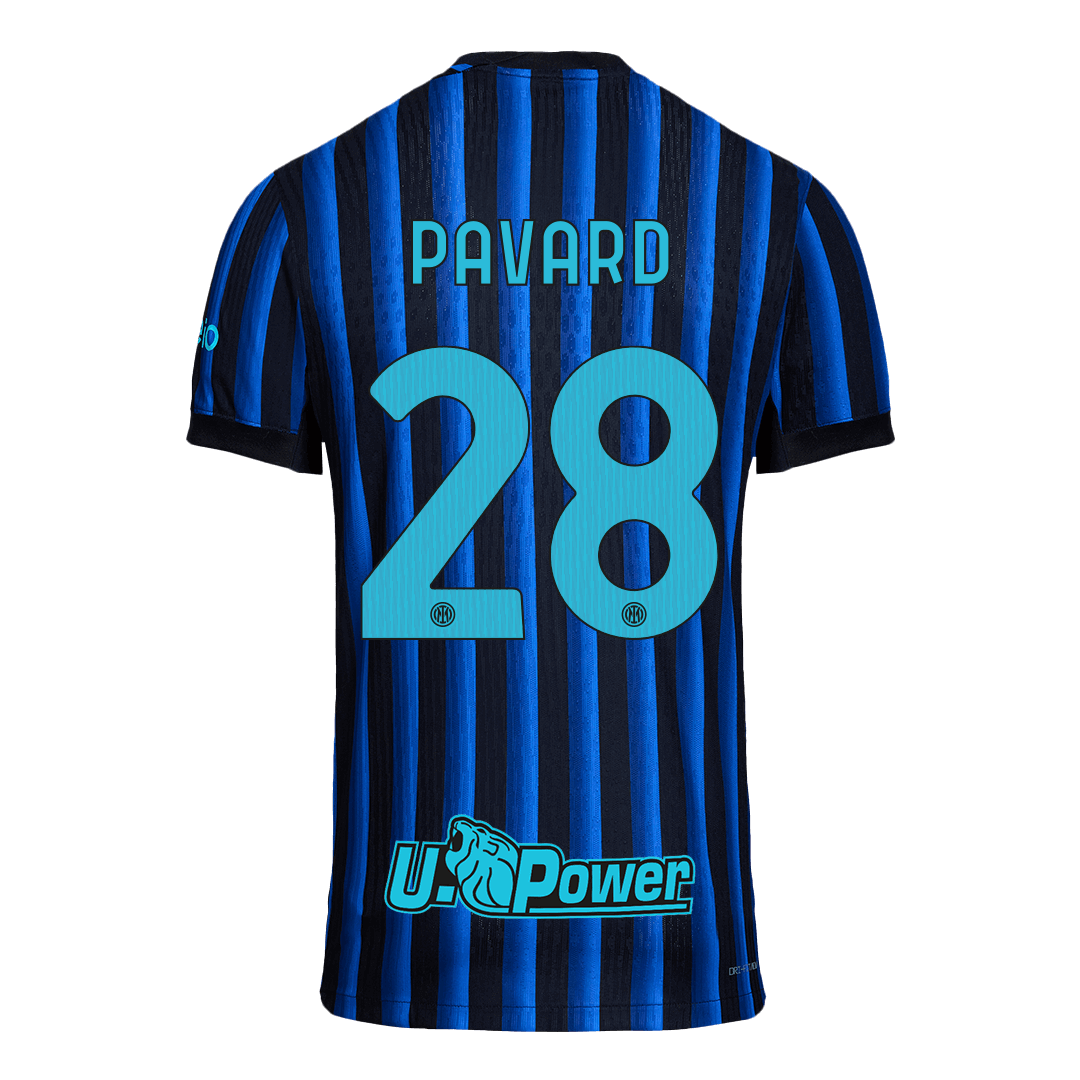 Authentic PAVARD #28 Inter Milan Home Soccer Jersey 2025/26