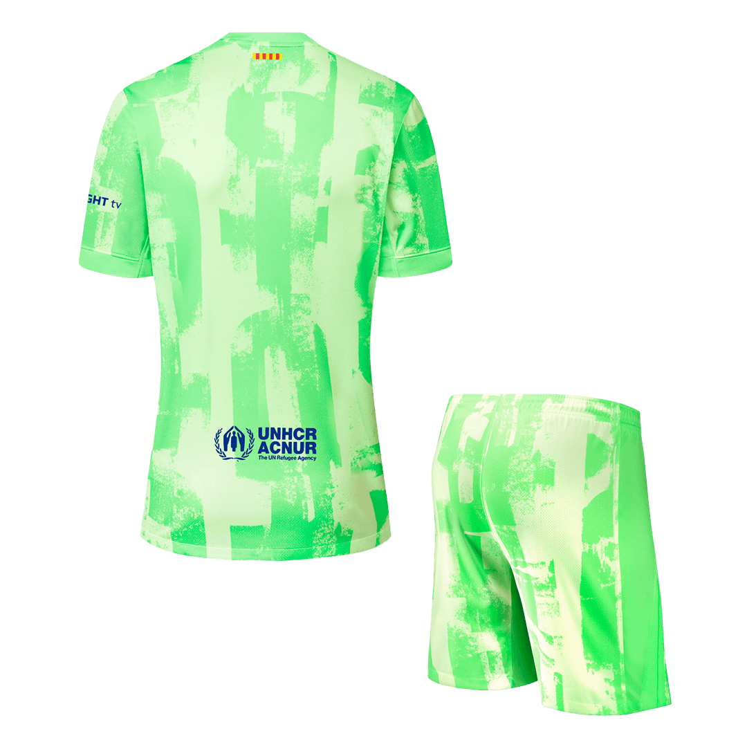 Barcelona Third Away Soccer Jersey Kit(Jersey+Shorts) 2024/25 - UCL