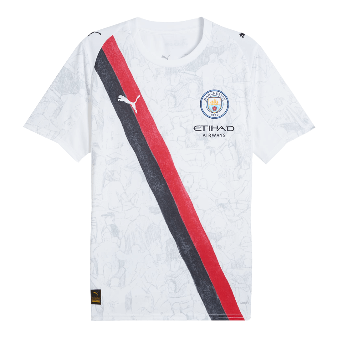HAALAND #9 Manchester City KidSuper Soccer Jersey 2025/26 White - Club World Cup