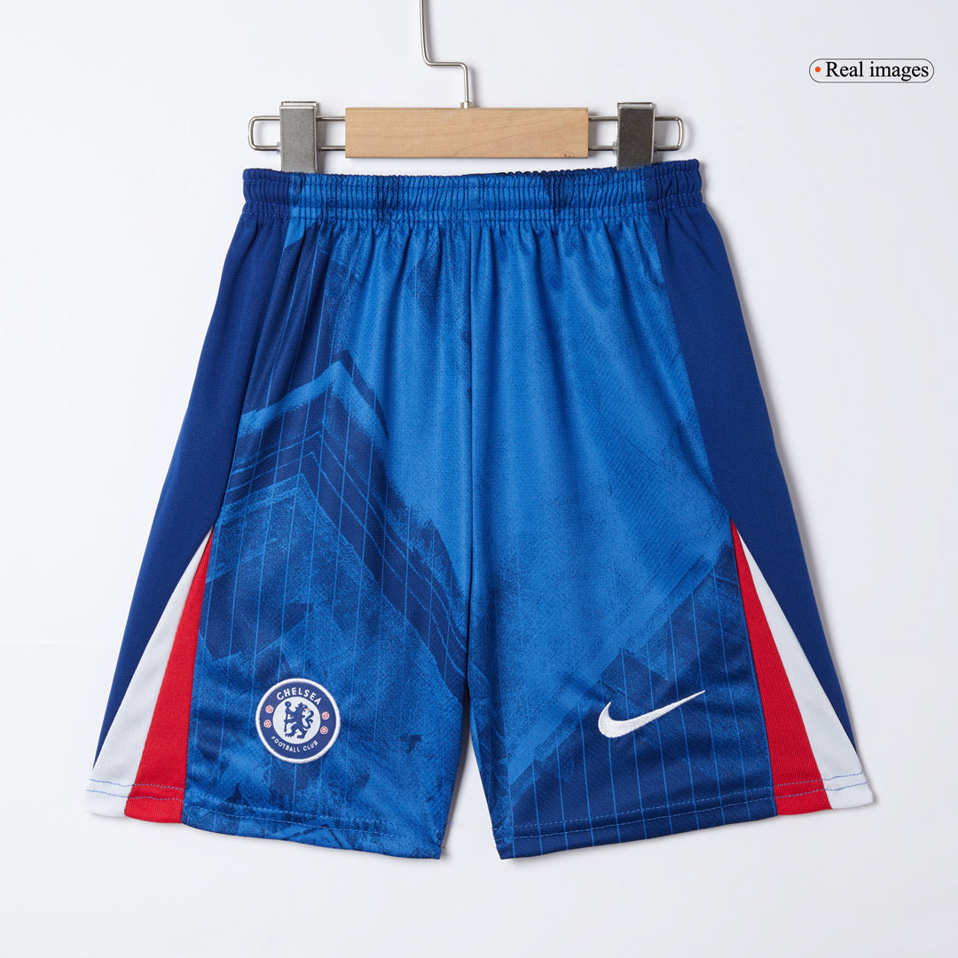 Kid's Chelsea Home Soccer Jersey Kit(Jersey+Shorts+Socks) 2025/26 Blue
