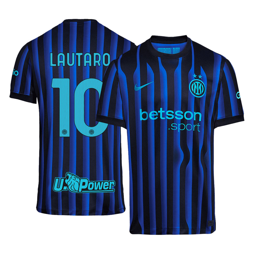 LAUTARO #10 Inter Milan Home Soccer Jersey 2025/26 Blue&Black